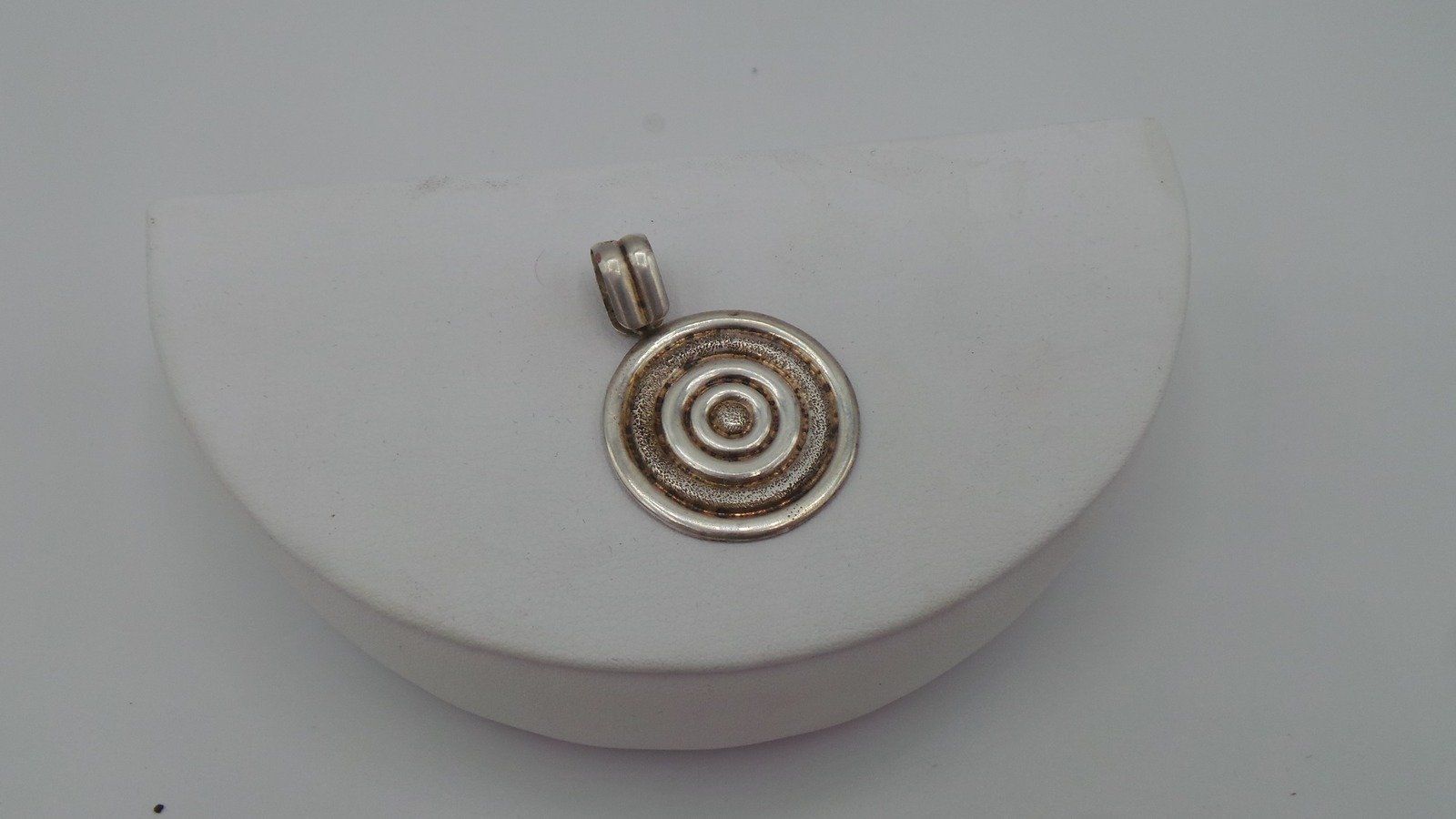 Sterling Silver Concentric Circles Drop