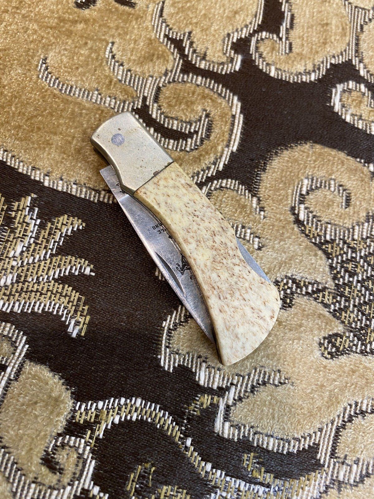 Parker Cut Co. Little Mustang Surgical Steel Japan Single Blade Vintage Pocket Knife