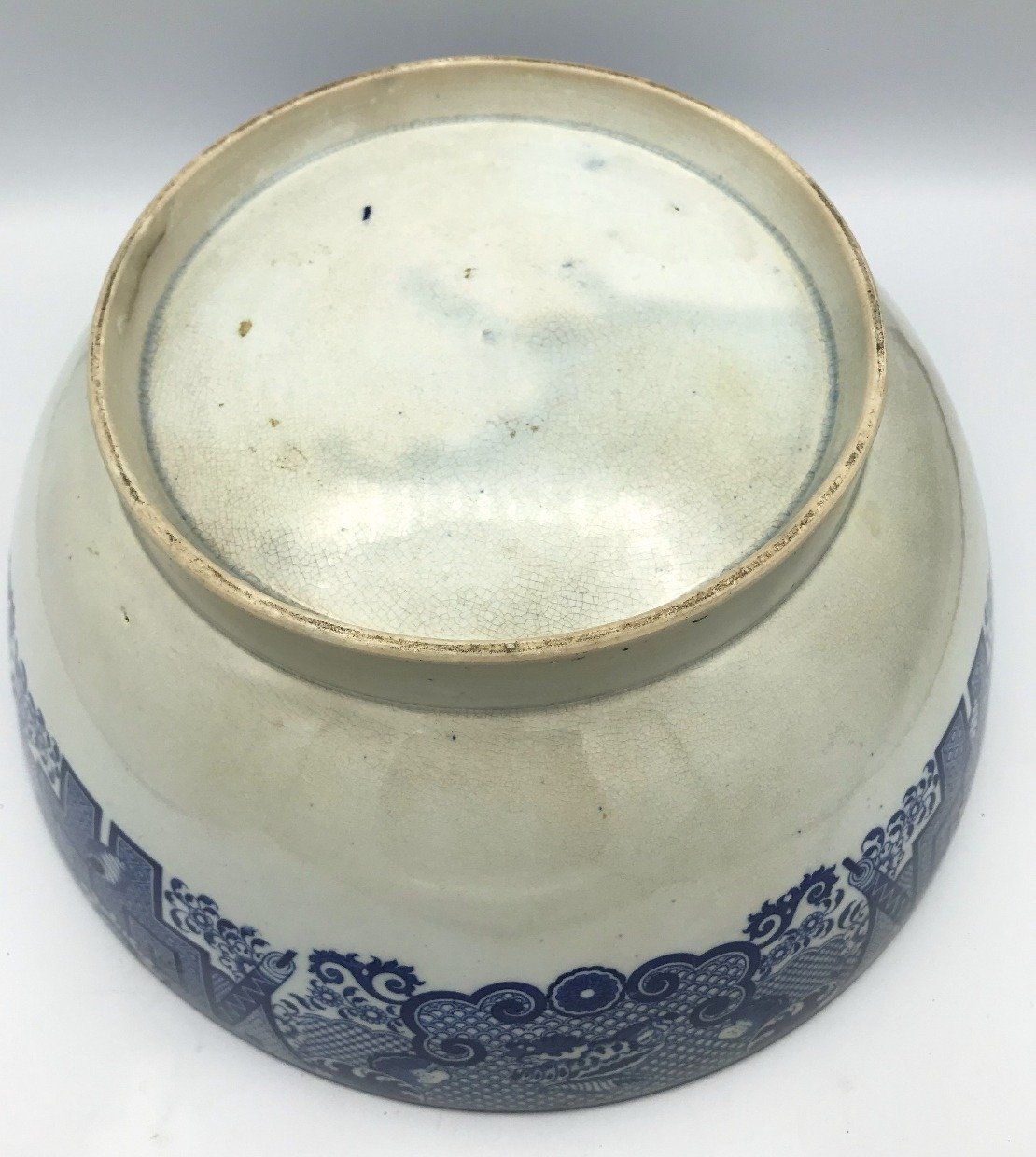 Dynasty Flow Blue China Serving/Centerpiece Bowl 5
