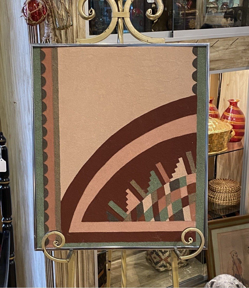 Tanya Brieger MS Sand Art Painting Pueblo Pictography Pink