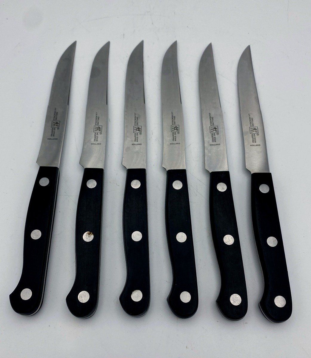 Set of 6 J.A. Henckels No Stain Steak Knives