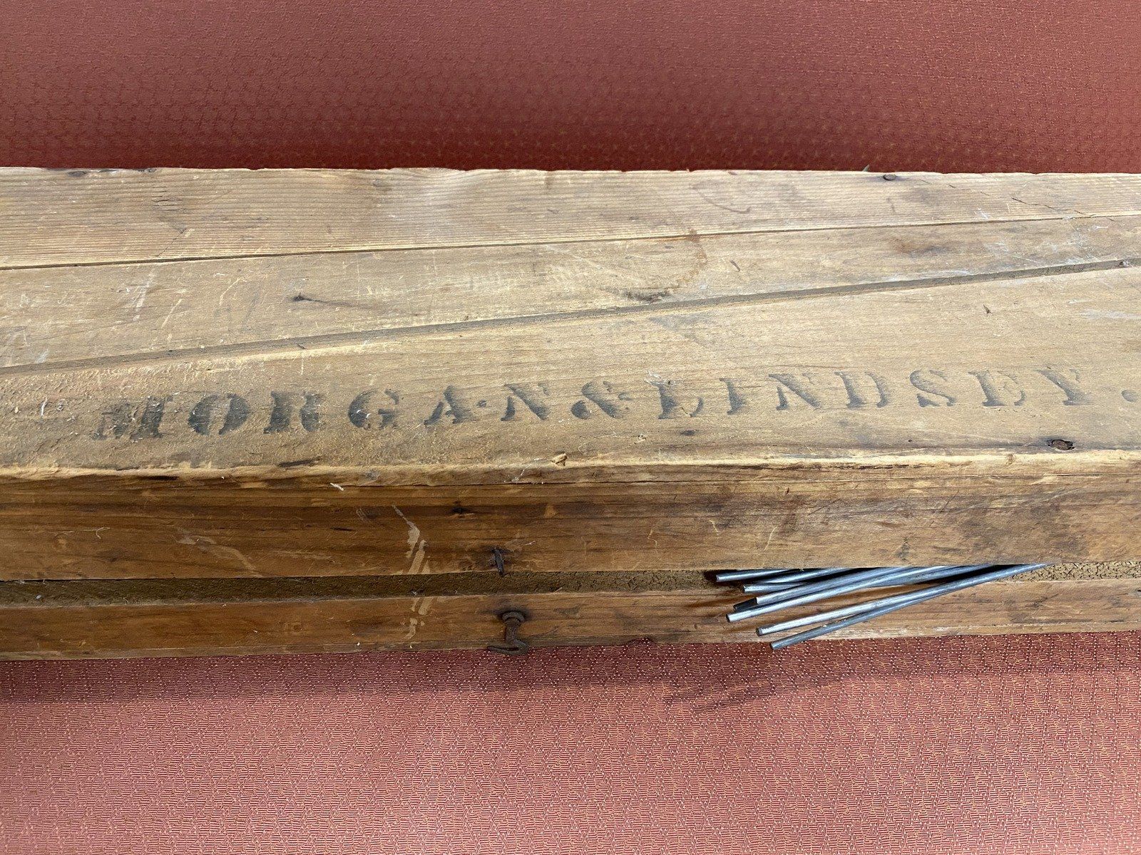 Antique Victorian Morgan & Lindsey Croquet Set in Orig. Box 5
