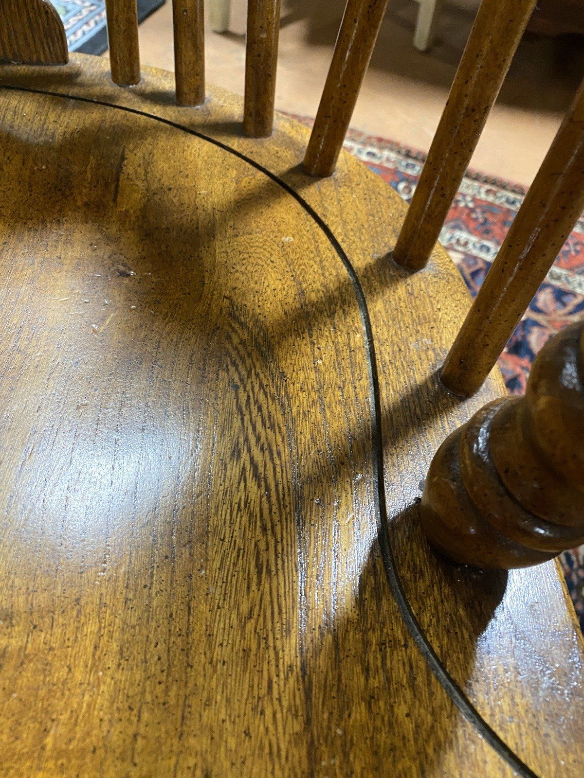 Set of 6 Late 20th Century Oak Windsor Style Dining Chairs #228 4