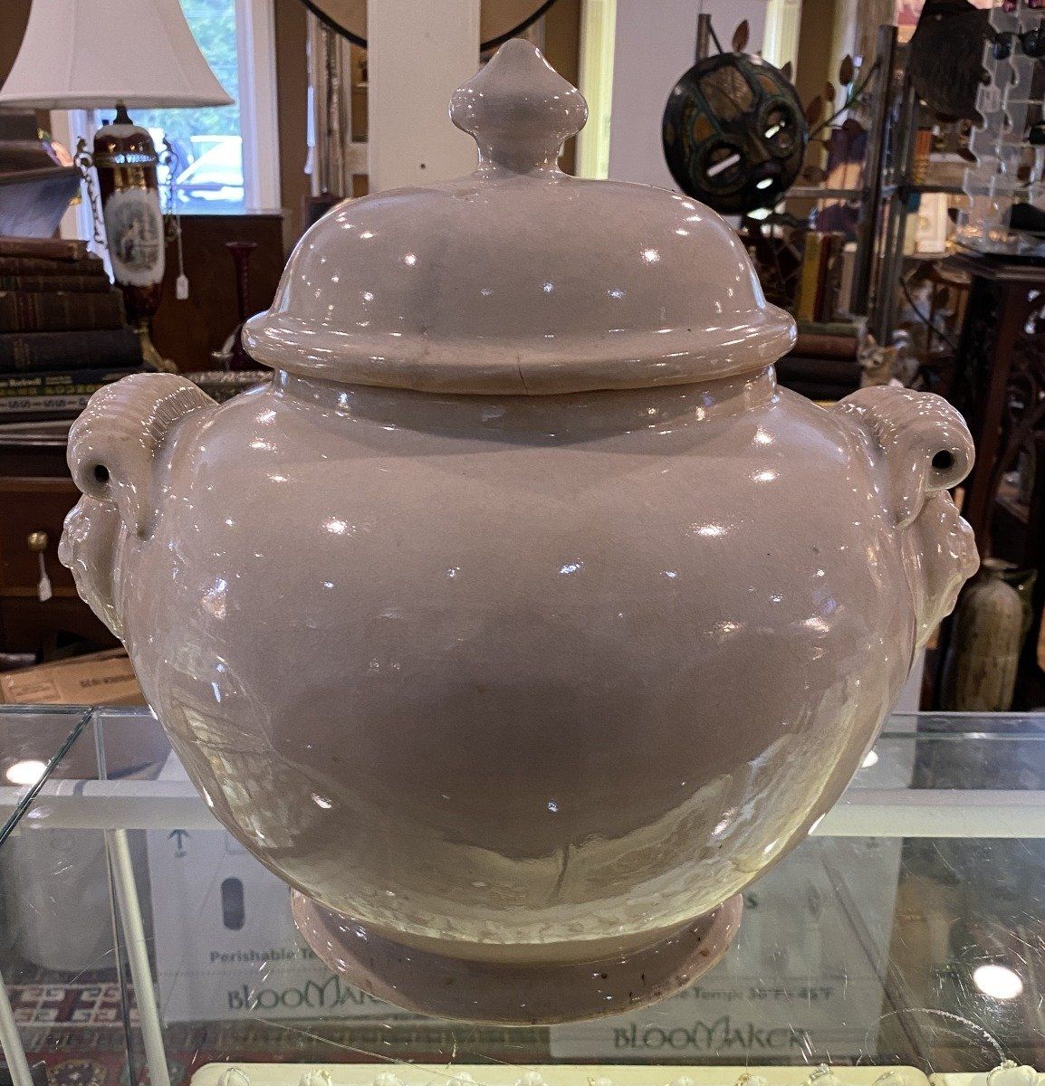 Large White Porcelain Soup Tureen w/ Lid