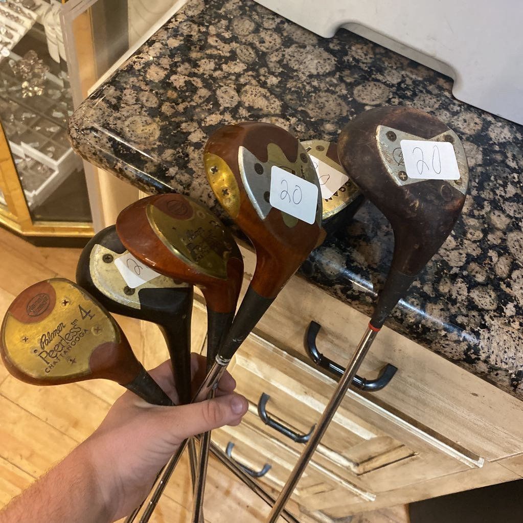 Group of Vintage golf clubs 2