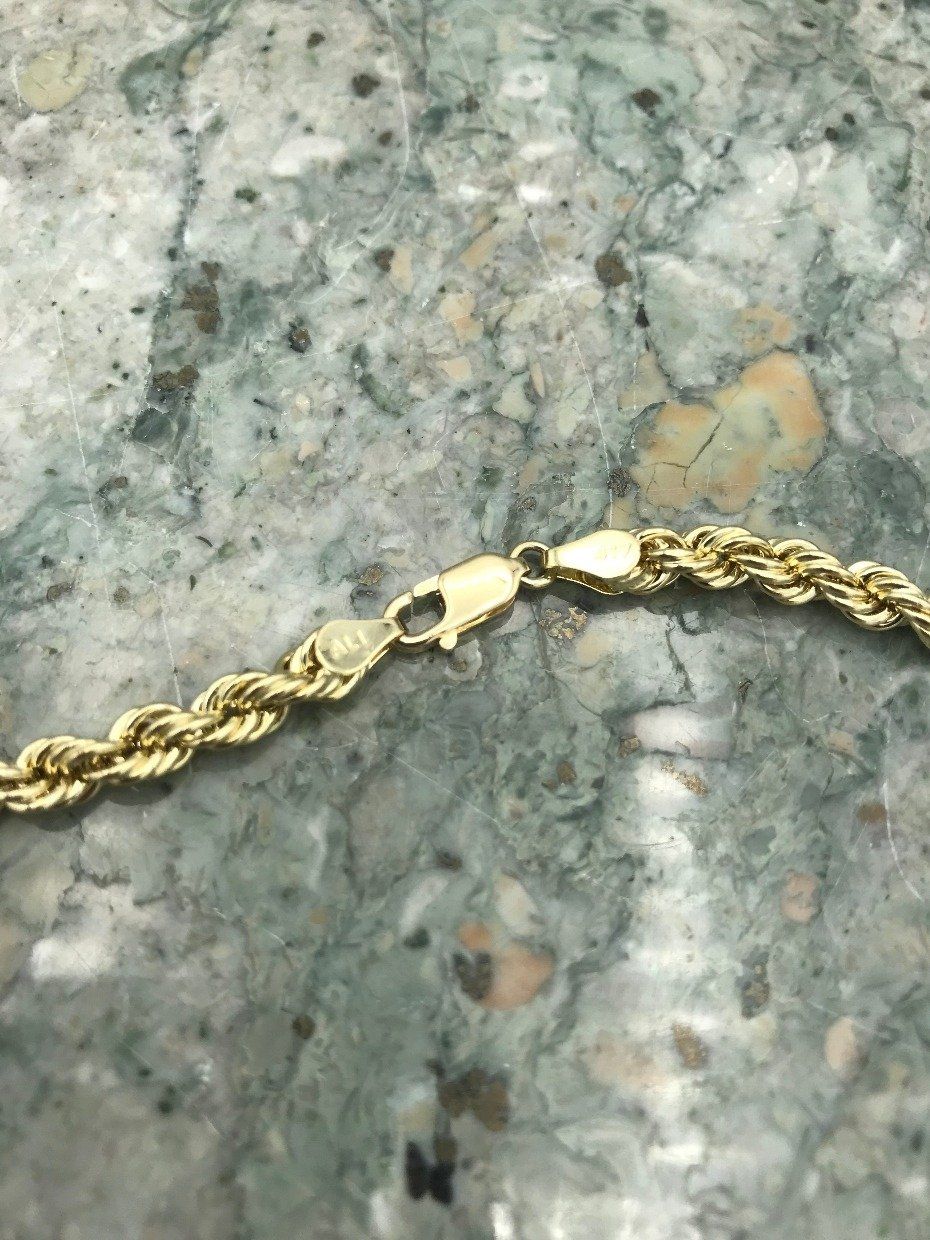 10k Gold Rope 20 Necklace Chain 3