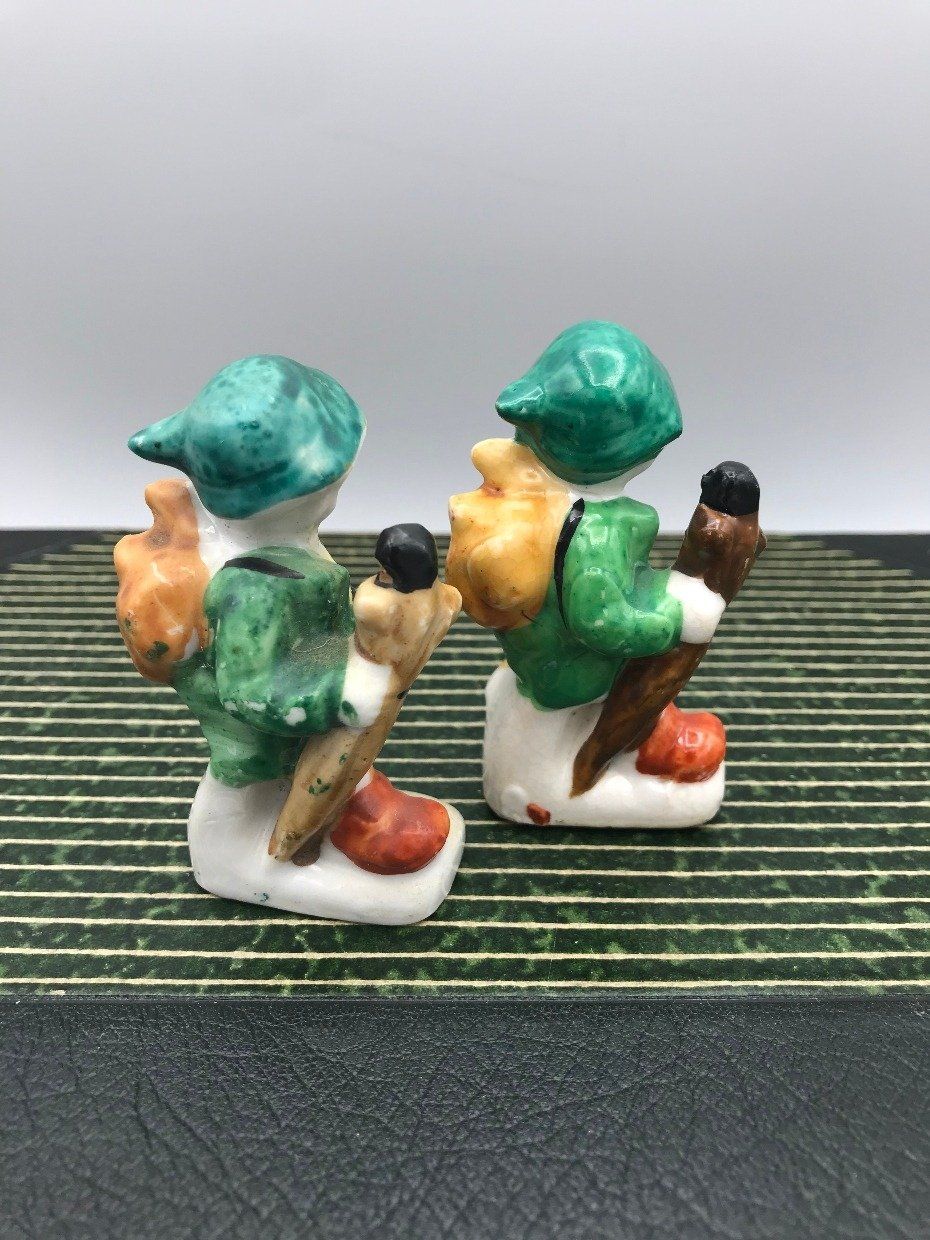 Occupied Japan Porcelain Boy Scout Hiker Child Figurine 2