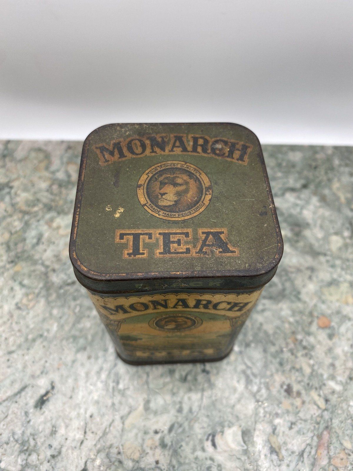 Vintage Monarch Tea Tin Advertisement Tin #506 2