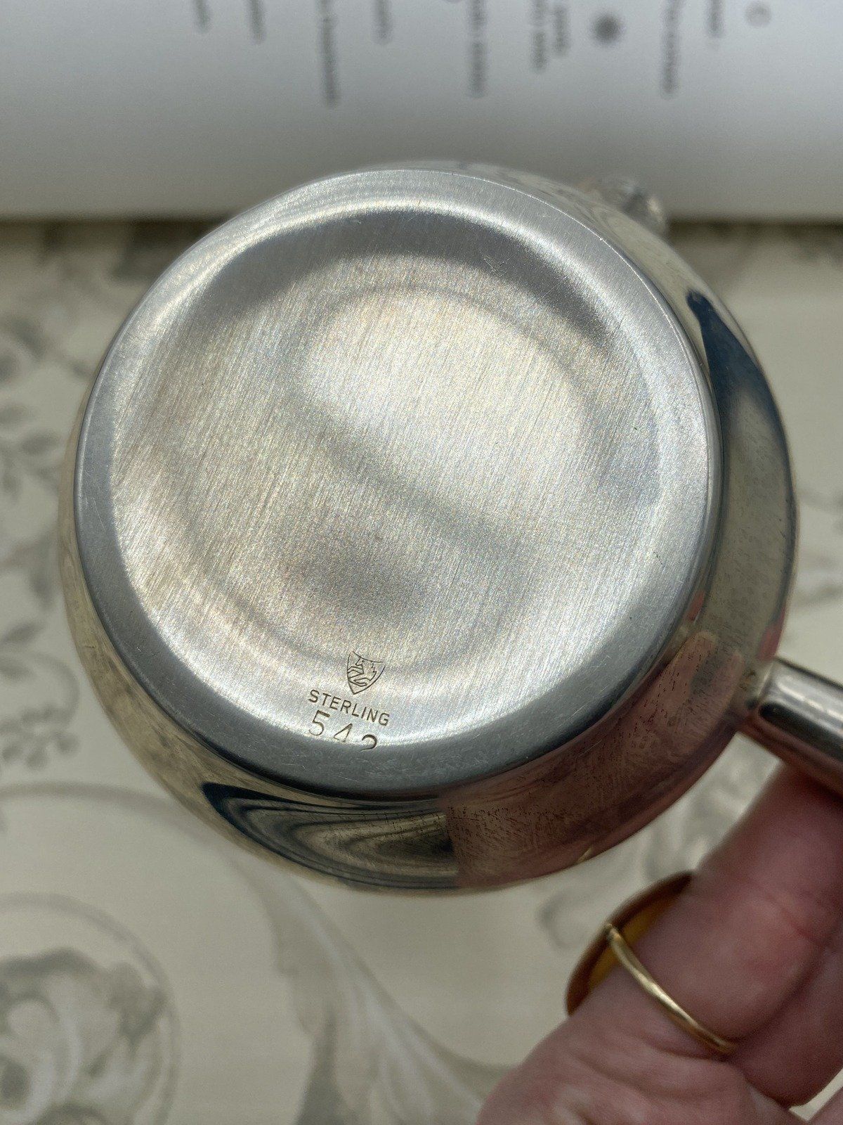 Antique Revere Silversmiths Sterling Silver Pipkin Brandy Warmer No. 542 4
