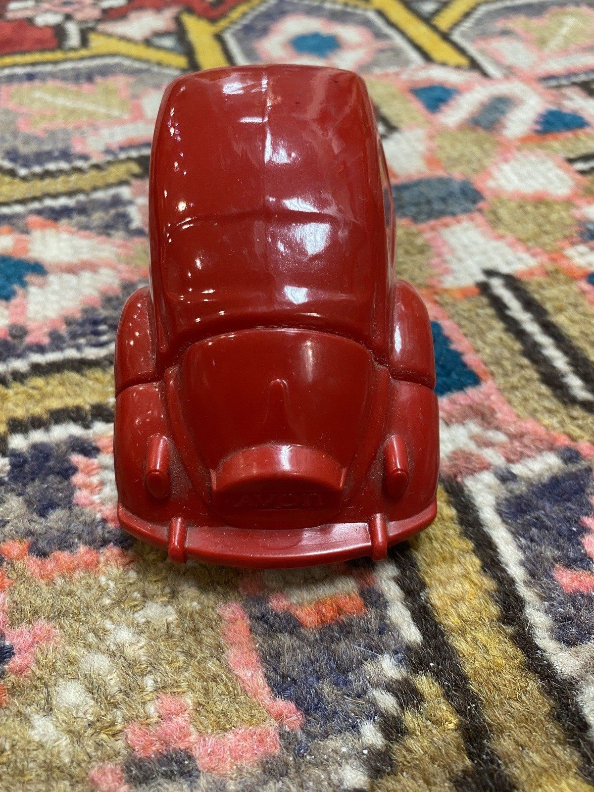 Vintage Red Volkswagon Avon Beetle Bug Collectible Bottle 3