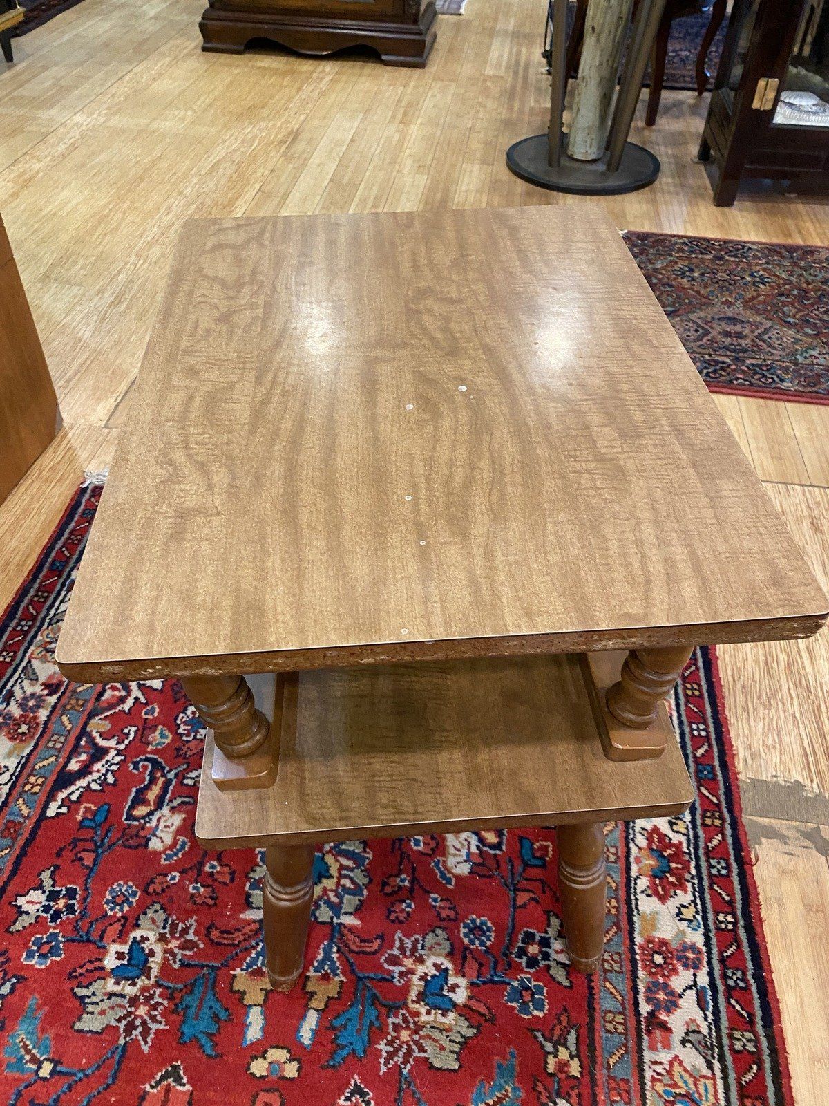 Vintage Spindle Tiered Side Table