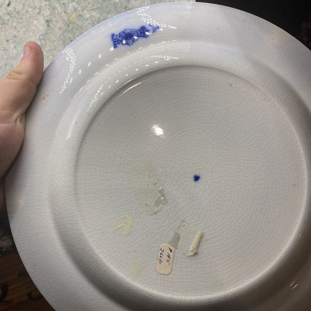 Flow Blue Macras Plate 2