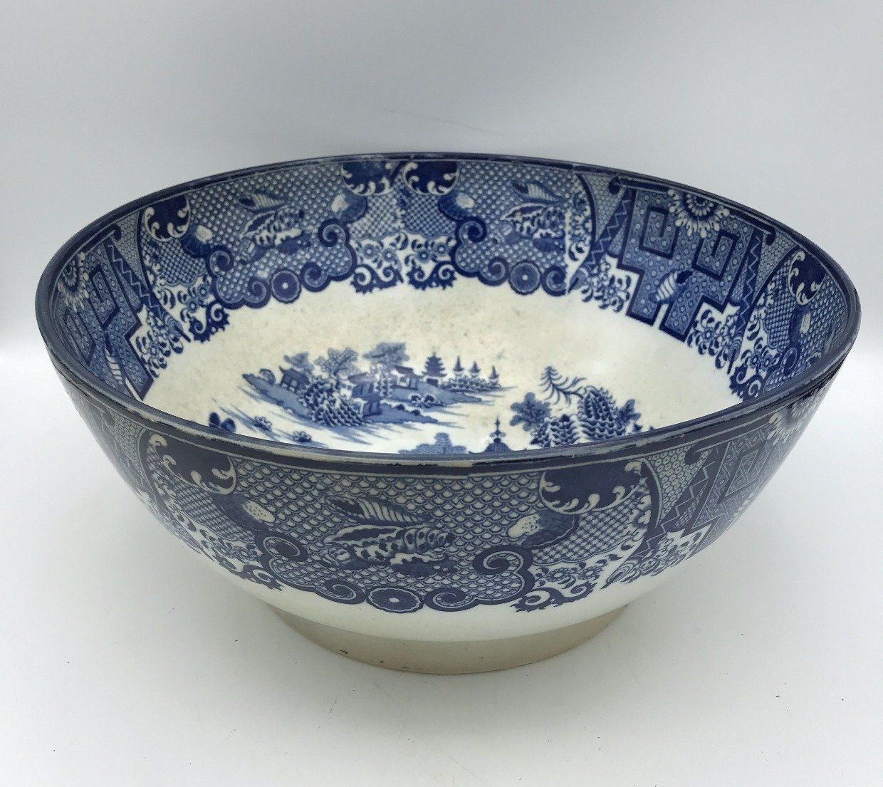 Dynasty Flow Blue China Serving/Centerpiece Bowl
