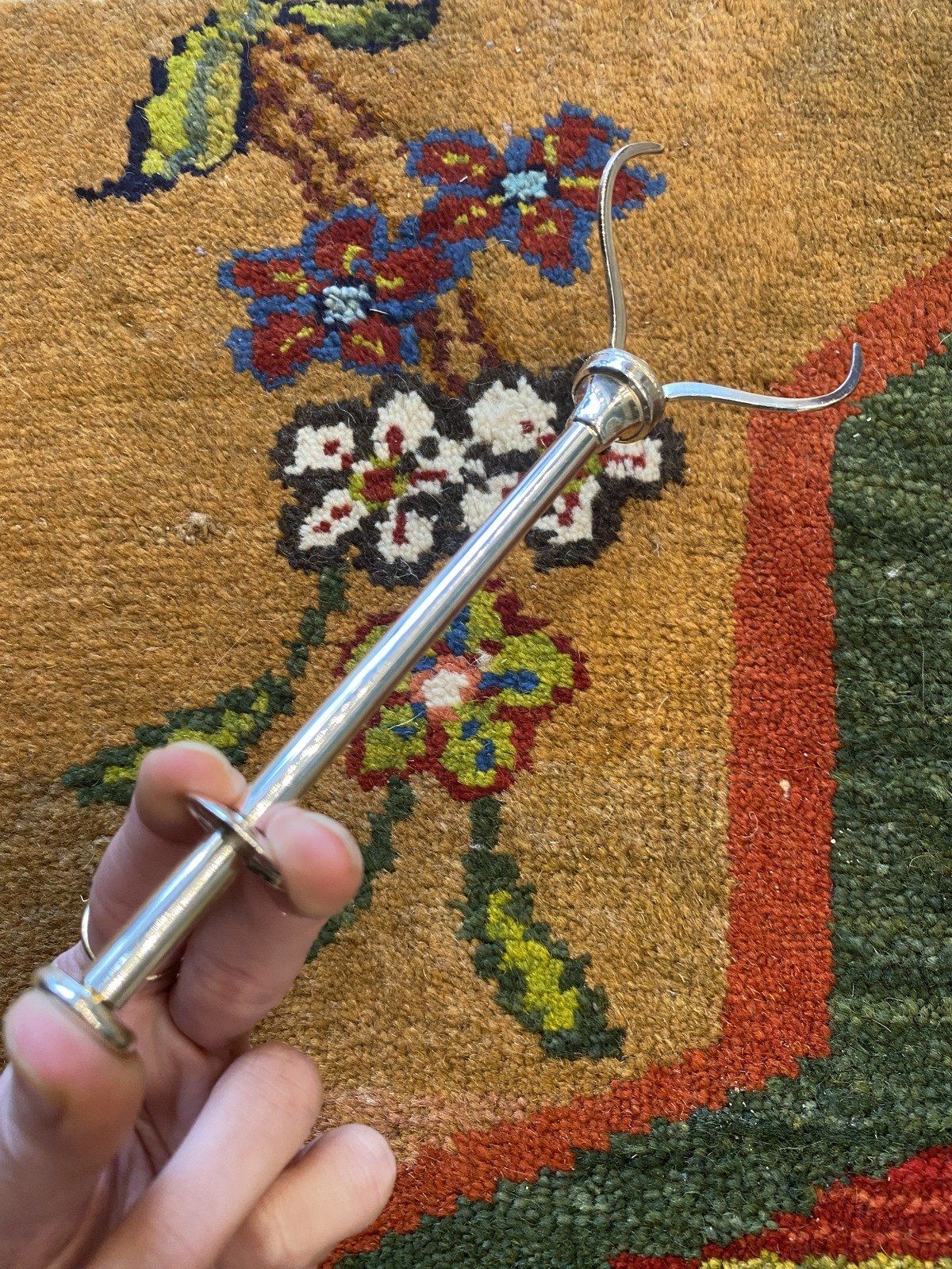 Vintage Swedish Silver Plated Ice Grabber Tongs 2