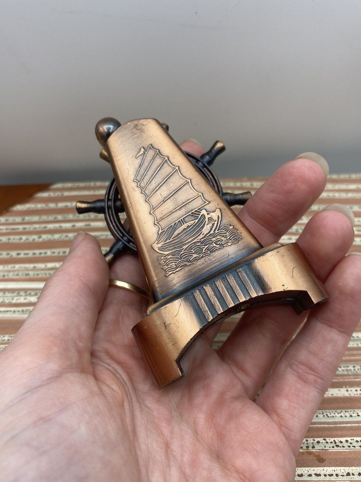 Ship Mast Copper Tone Torch Lighter 4