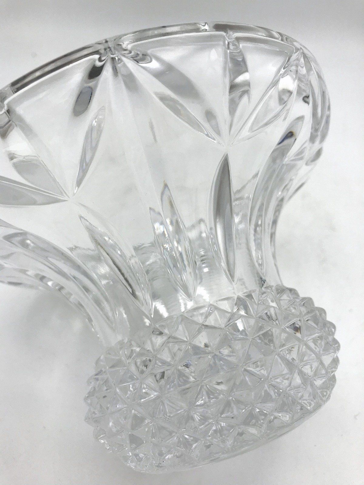 Cut Crystal Wide Tapered Votive Candle Holder 2