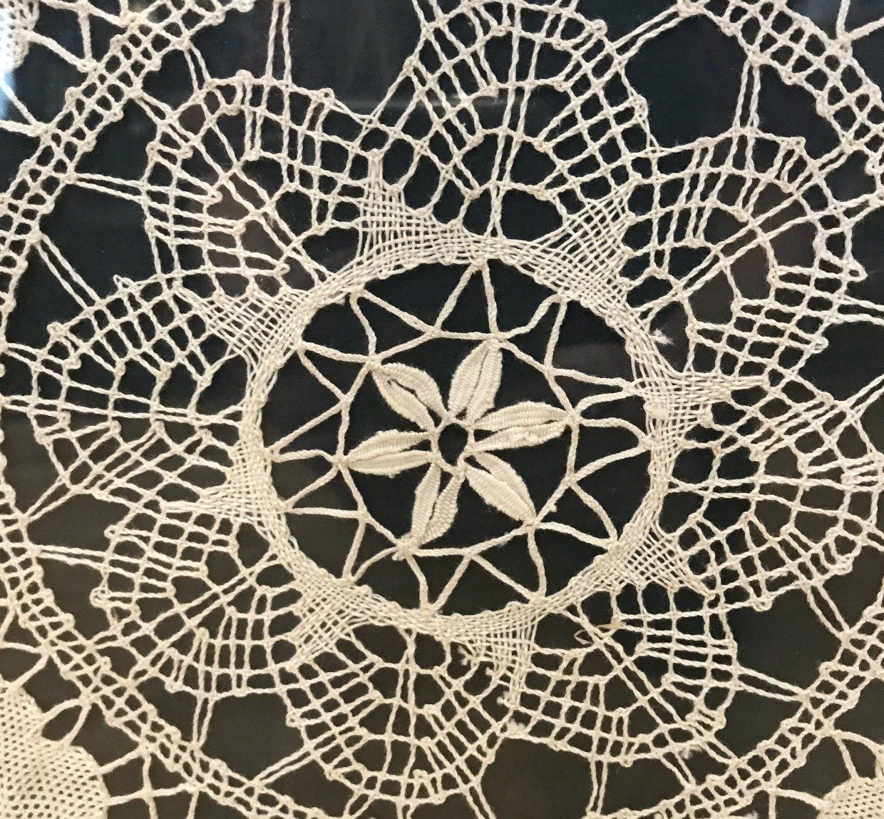 Square Framed Lace Doily 9.75x9.75 2