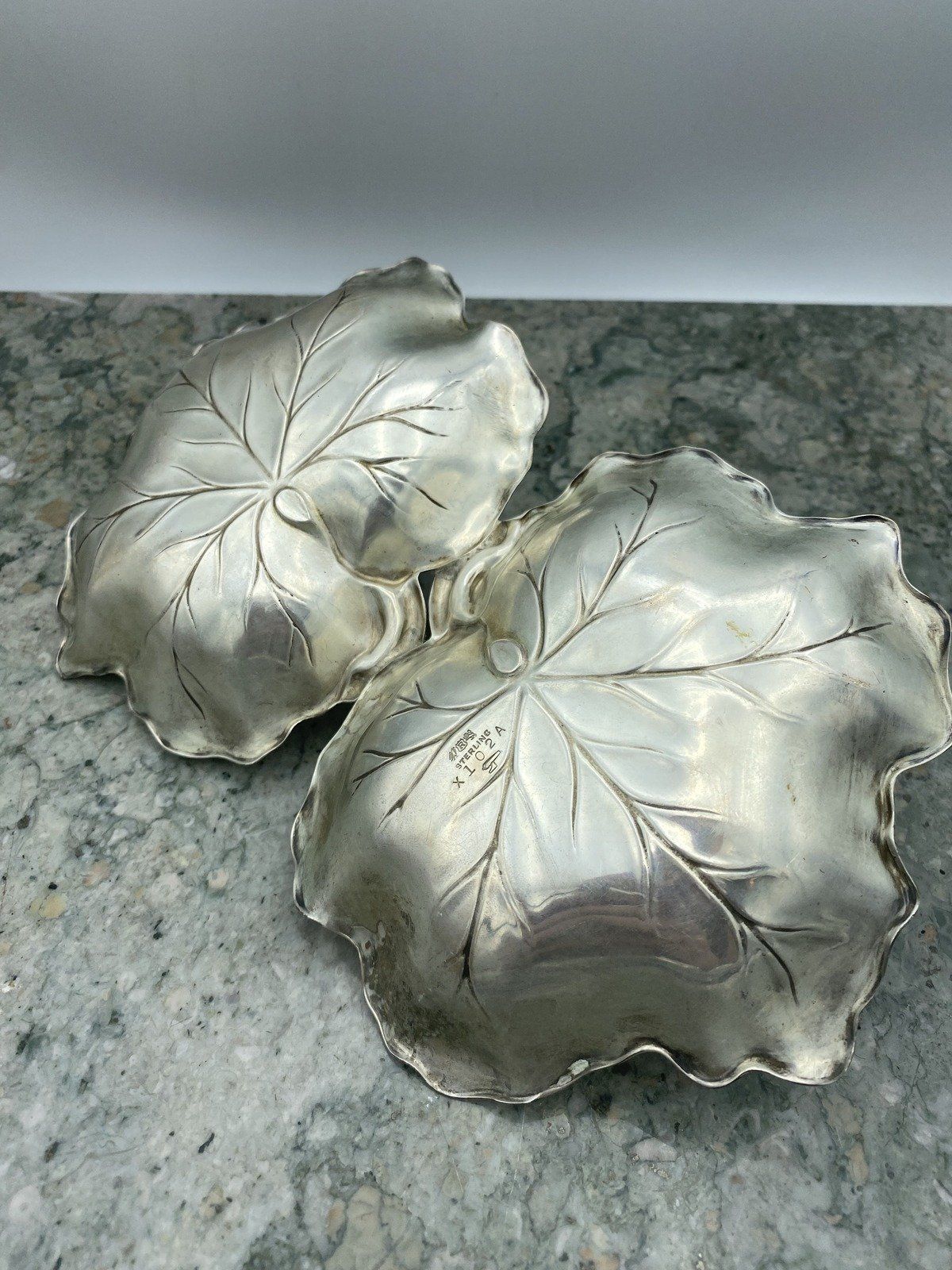 Reed and Barton Sterling Silver Double Cabbage Leaf Leaf Server No.X102A  #223 5