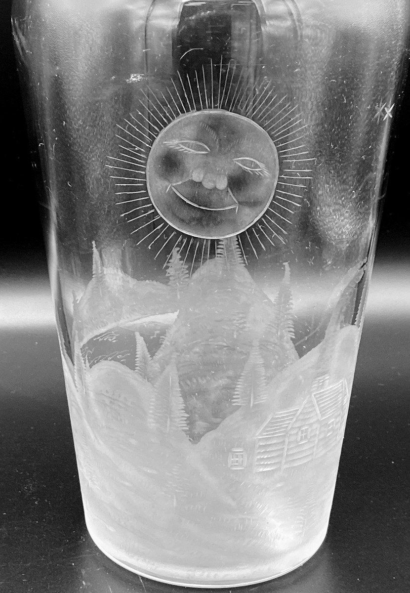 Hawkes rock Crystal vase w/ Plated Collar 2