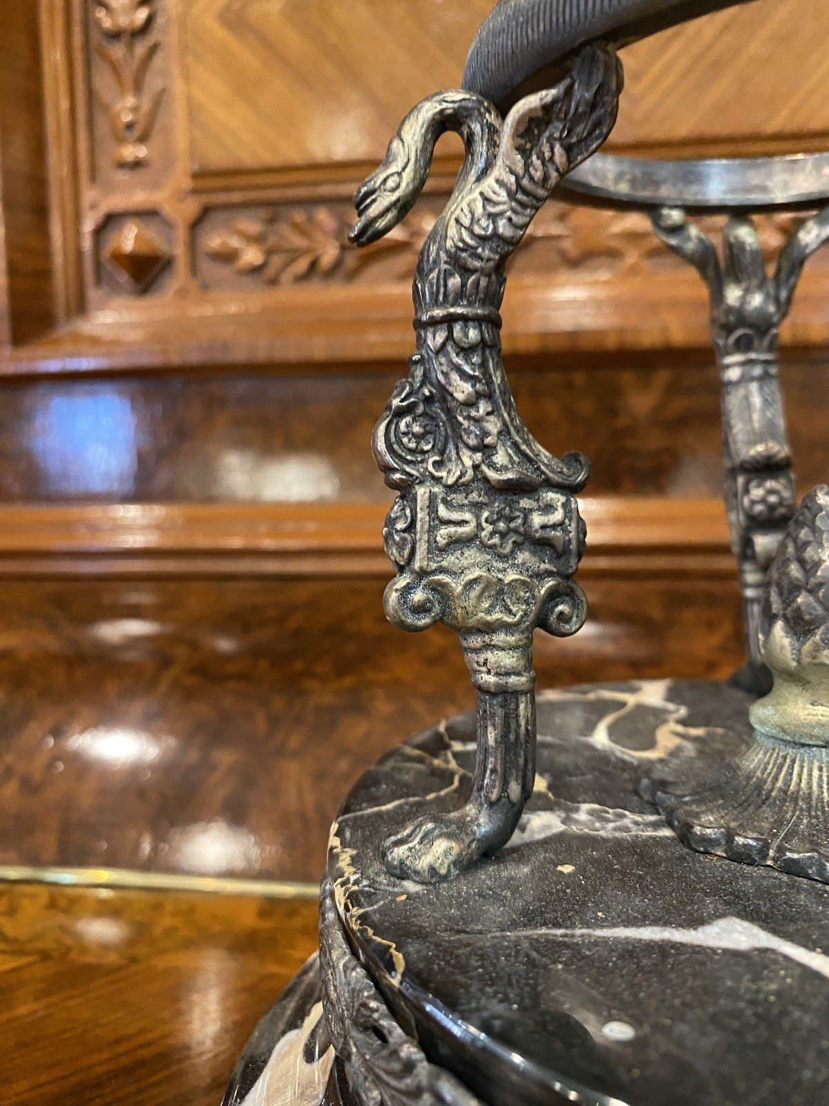 Black Marble Base Figural Display Stand 4