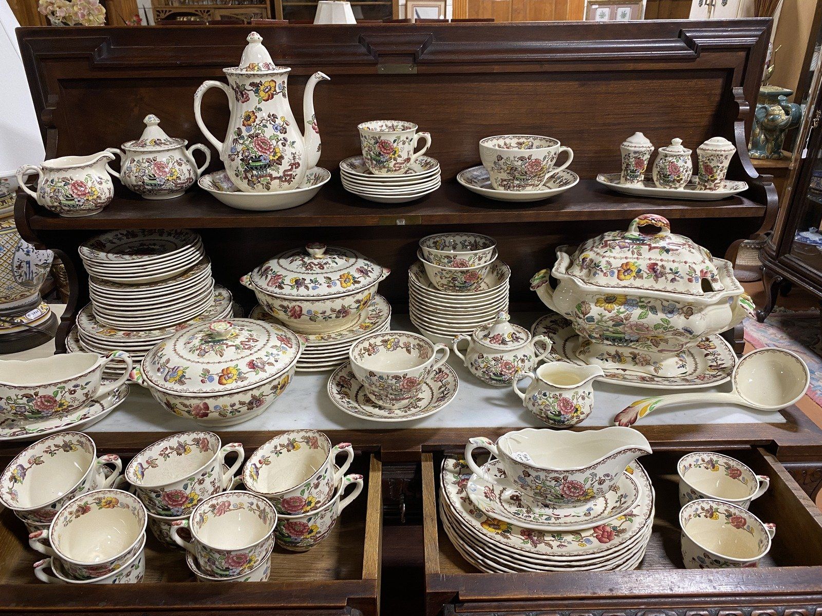 Set of Mason's Ironstone China Nabob England 19th Century 3