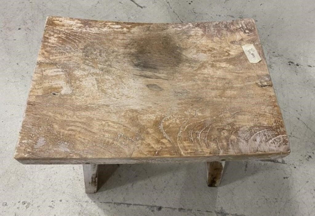 Primitive Style Hand Crafted Stool 2