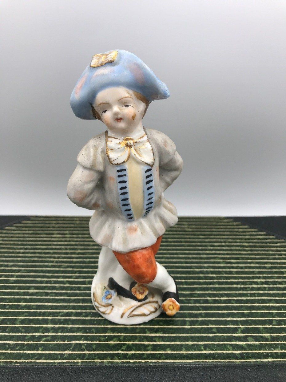 Occupied Japan Porcelain Colonial Boy Figurine