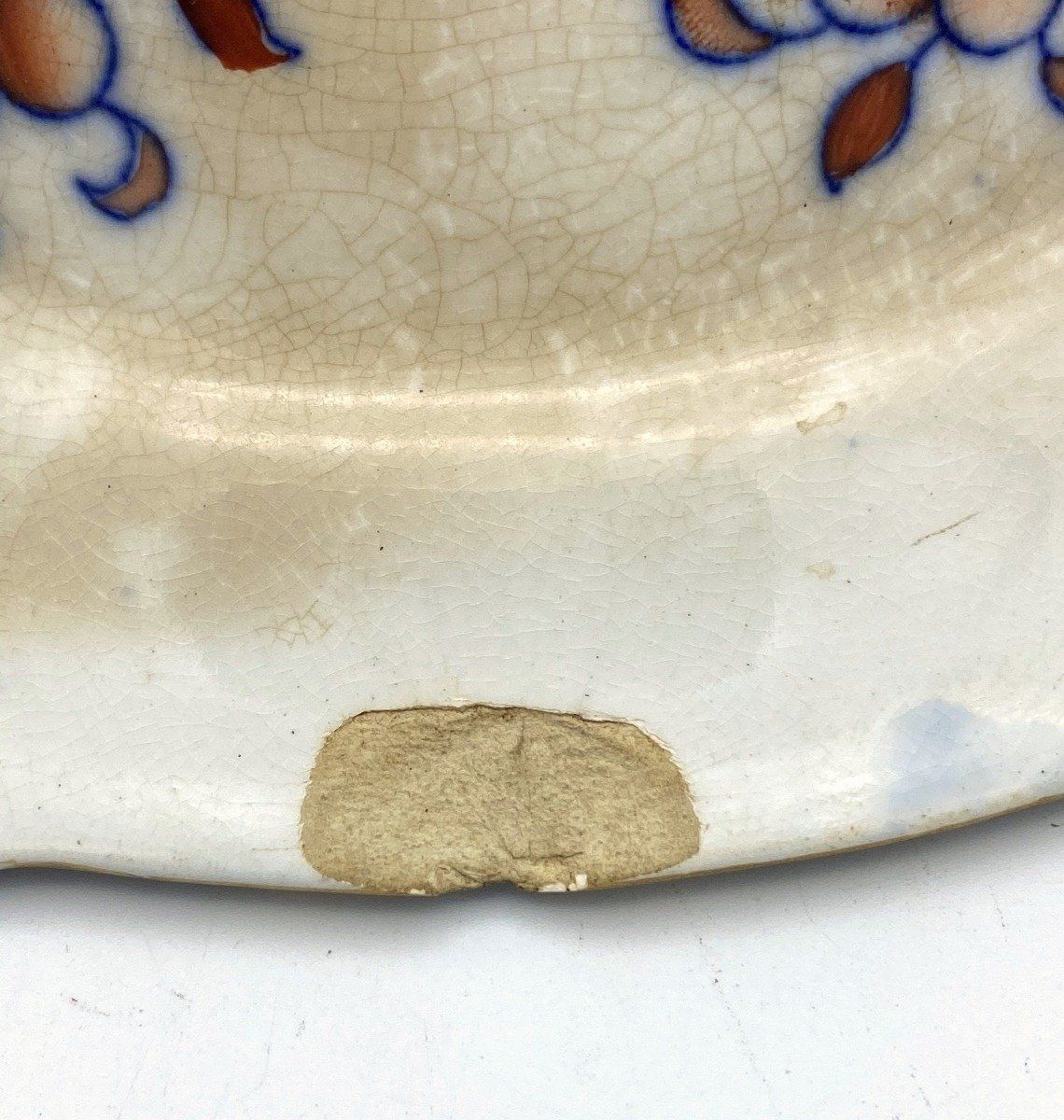 1880's Gaudy Dutch Covered Casserole Dish (chipped) 5
