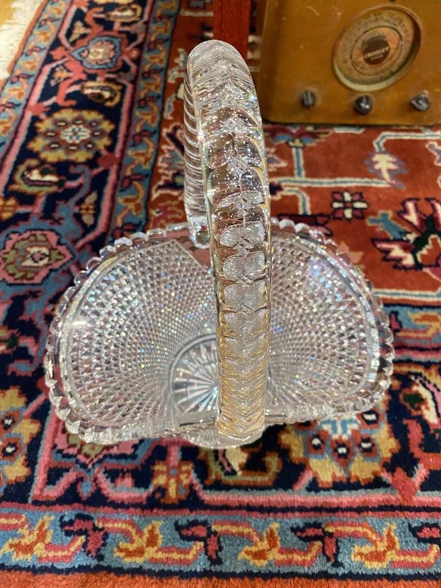 Cut Glass Basket 2