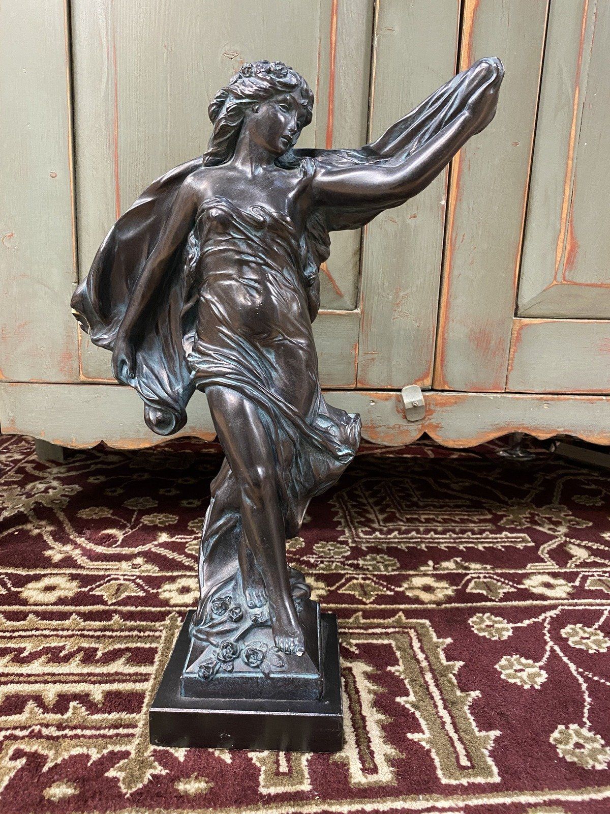 Vintage c.1990s Austin Productions Inc. Sculpture La Grace By Artist Eugene Mariston