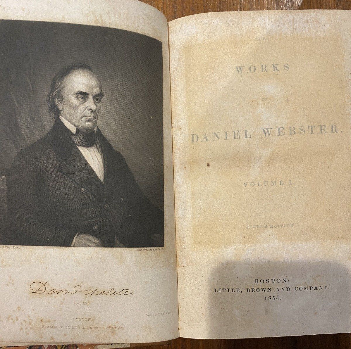 WORKS OF DANIEL WEBSTER, 6 VOLUMES 3