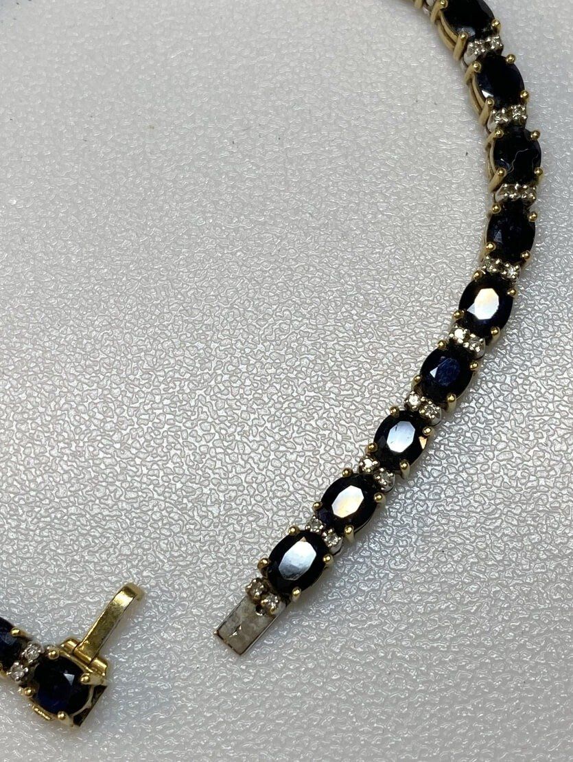 Diamond, Sapphire and 18k Gold Bracelet 3