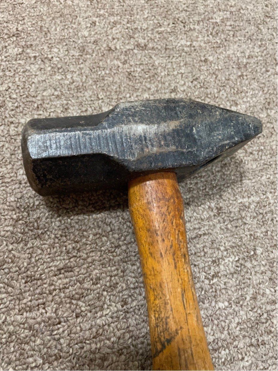 Vintage 16L No.3 Cross Pein Hammer w Faint Maker's Mark 5