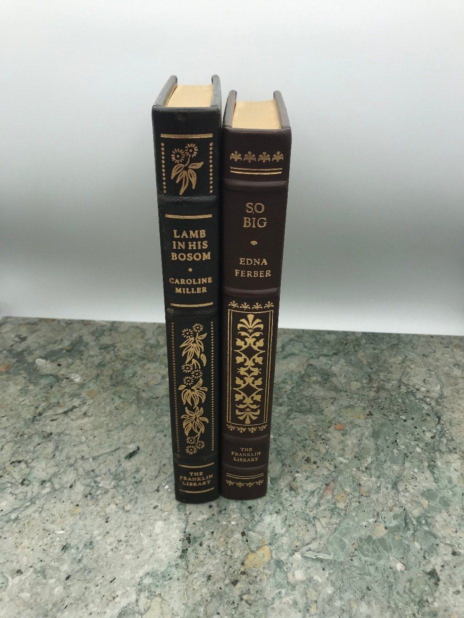 Pair of Beautifully Bound Leather The Franklin Library Books 2