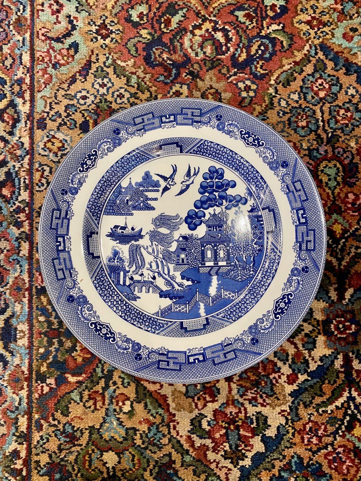 Johnson Bros Blue Willow Dinner Plate 11 (SOLD INDIVIDUALLY) #477