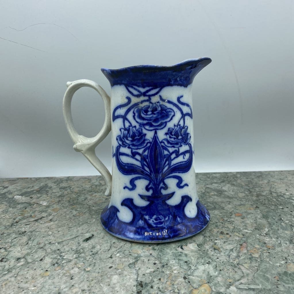 Antique Porcelain Blue and White Pitcher  565 2