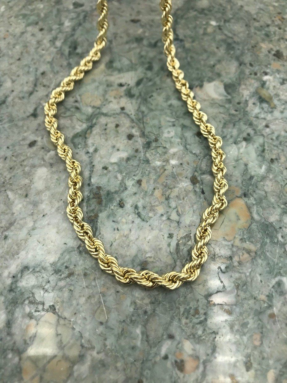 10k Gold Rope 20 Necklace Chain 2