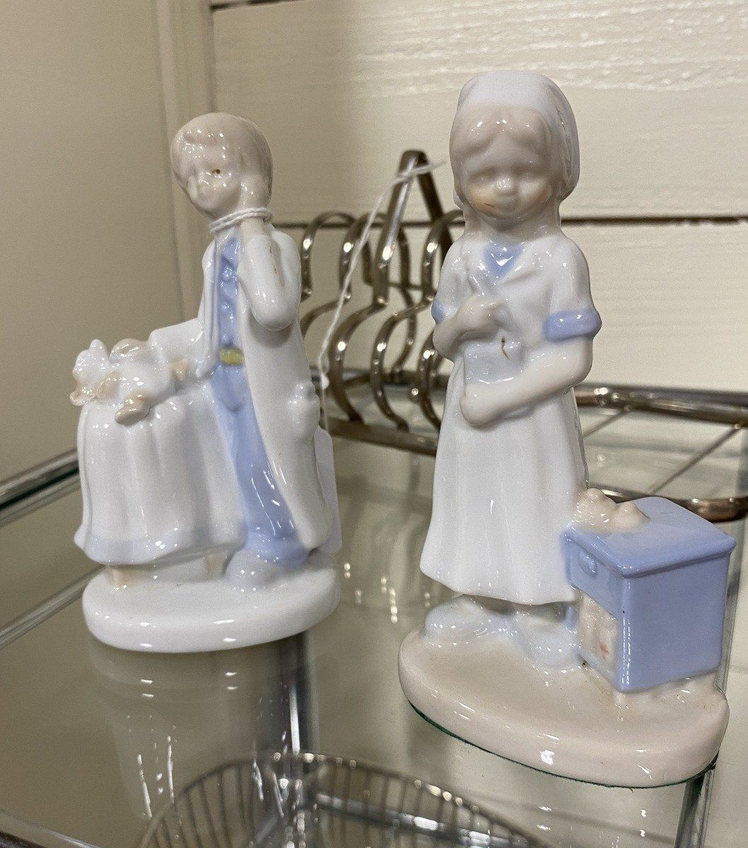 set of 2 K's Collection Porcelain Figurines