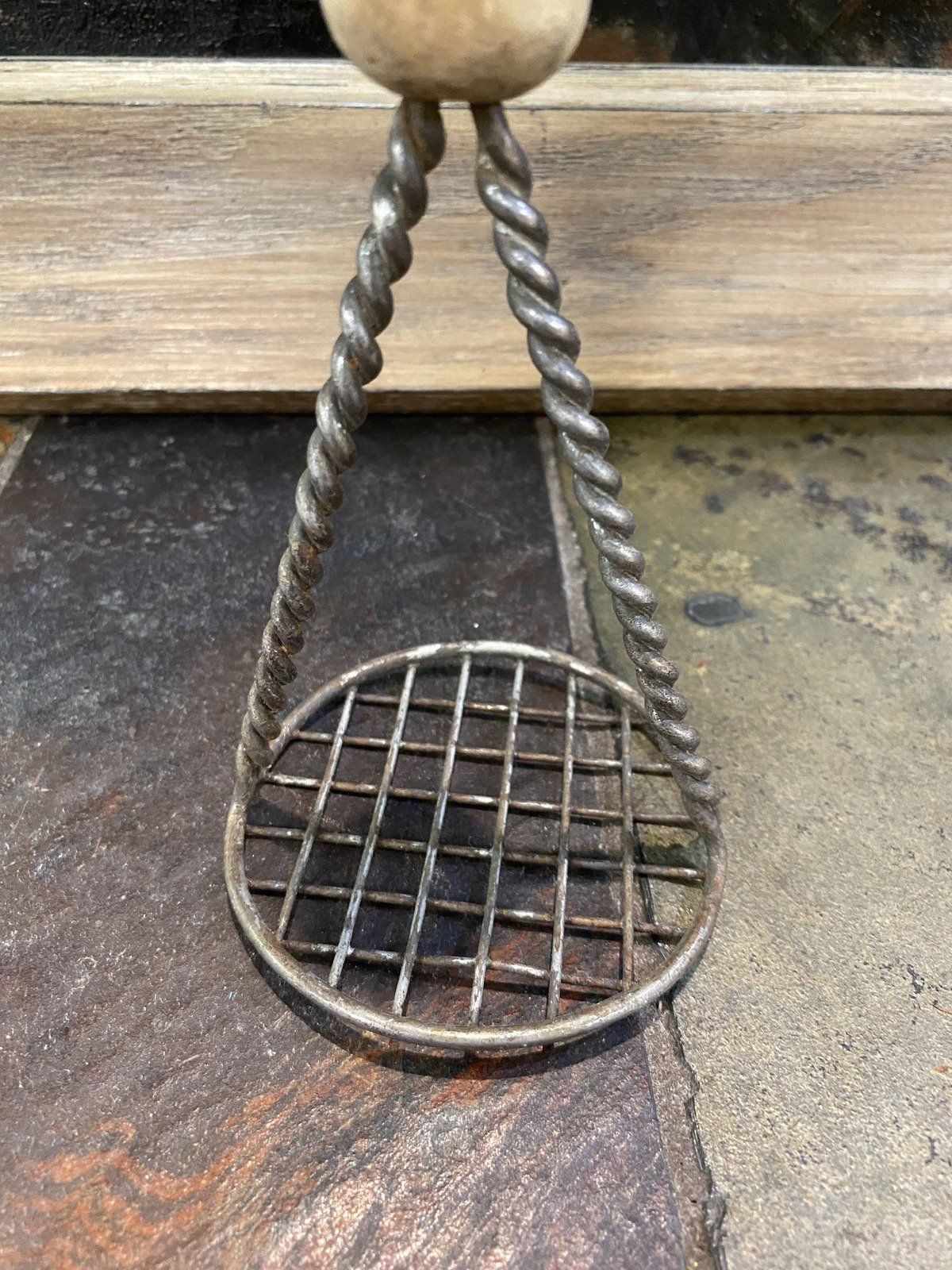 Vintage Wooden Handled Barley Twisted 'tater Masher 6
