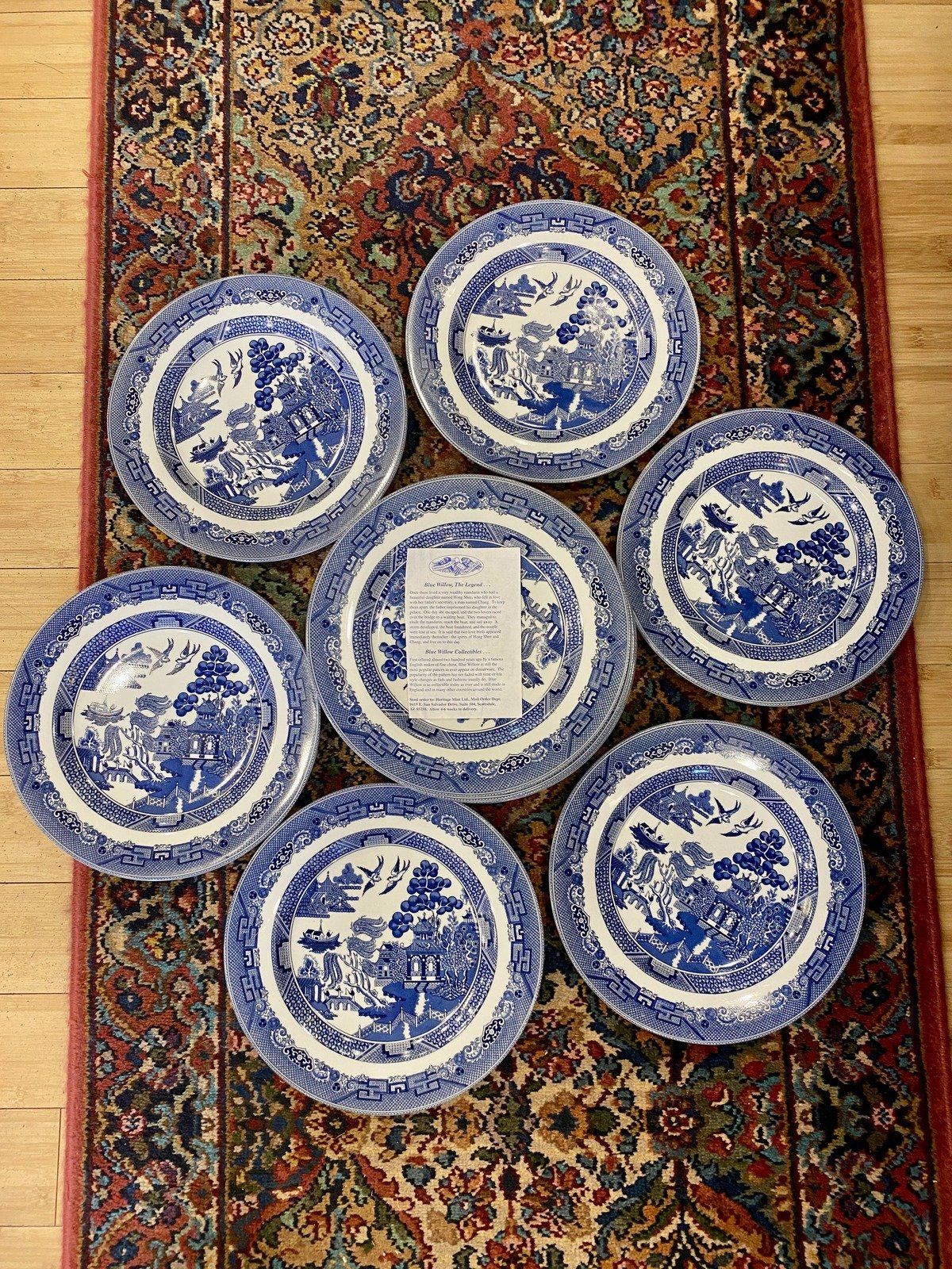 Johnson Bros Blue Willow Dinner Plate 11 (SOLD INDIVIDUALLY) #477 3