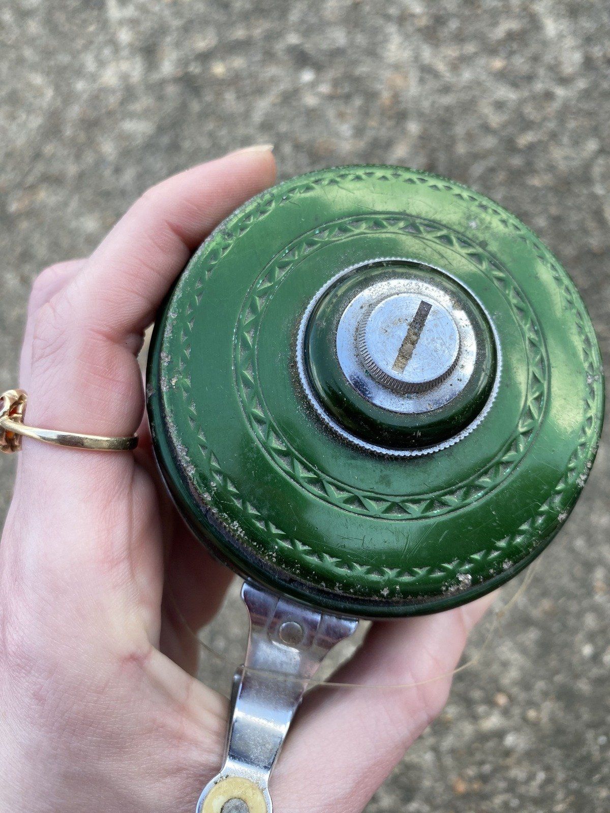 Vintage Shakespeare Silent Automatic Tru-Art No.1835 Model GD Fly Green Reel 7
