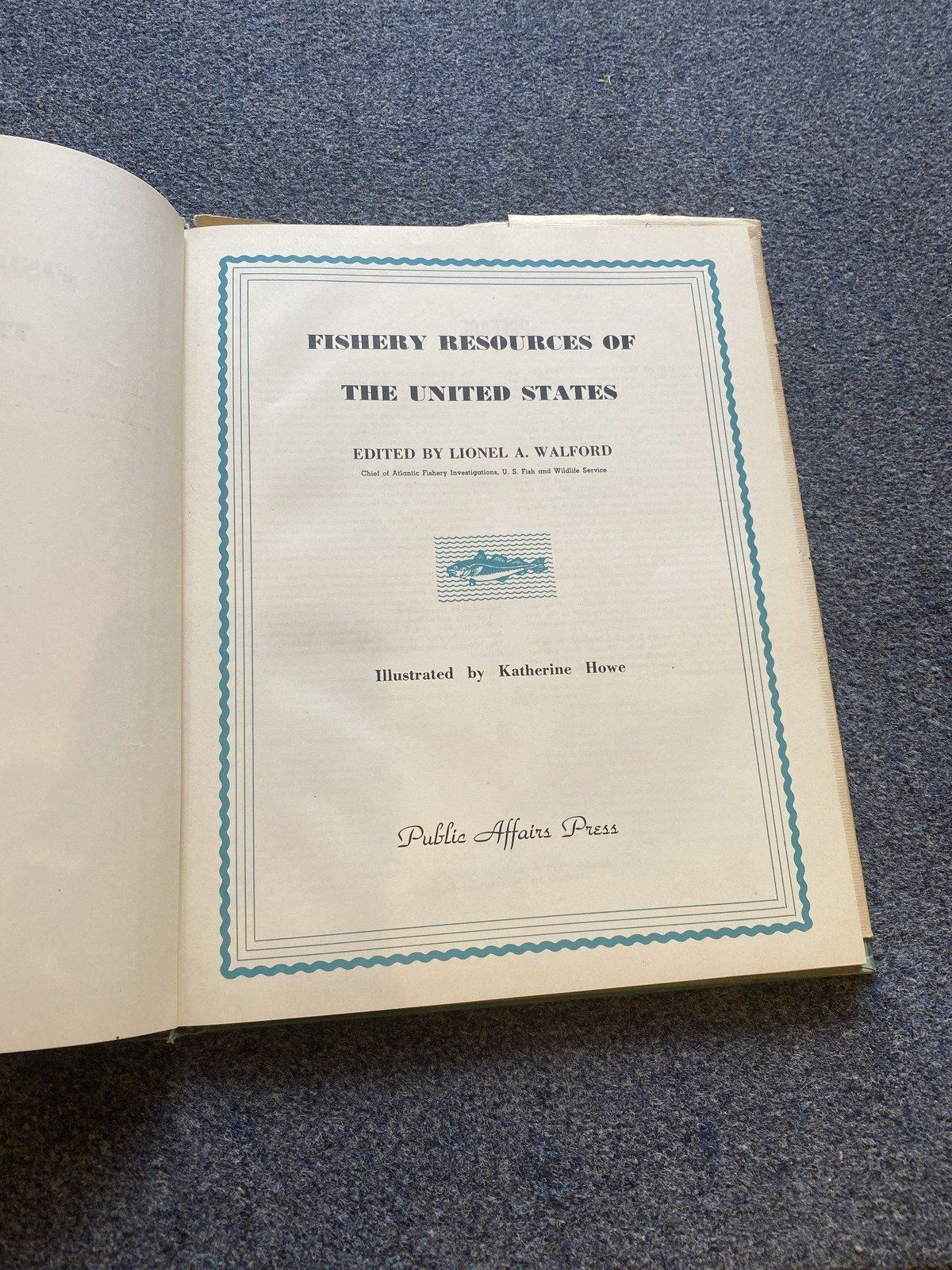 Vintage c.1947 Fishery Resources of the United States Book 2