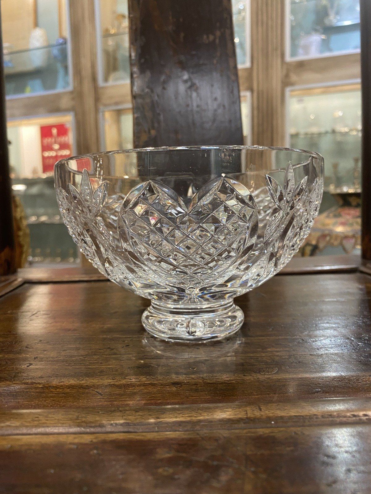 Waterford Crystal Heart Love Motif Pedestal Bowl 2