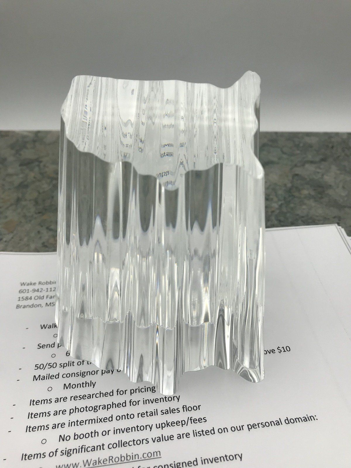 Steuben Glass United States Paper Weight 3