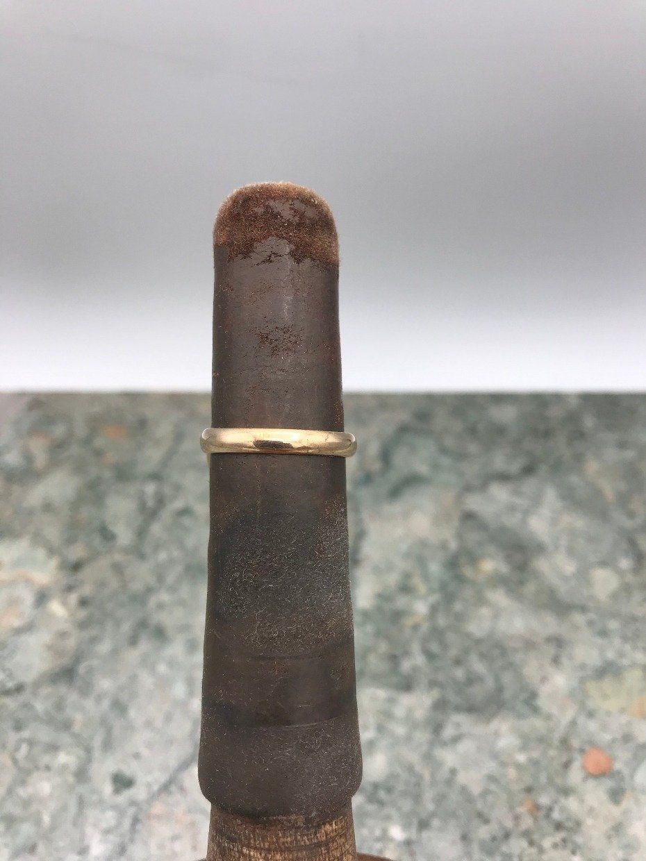 14k Rose Gold Smokey Quartz Drum Ring 3