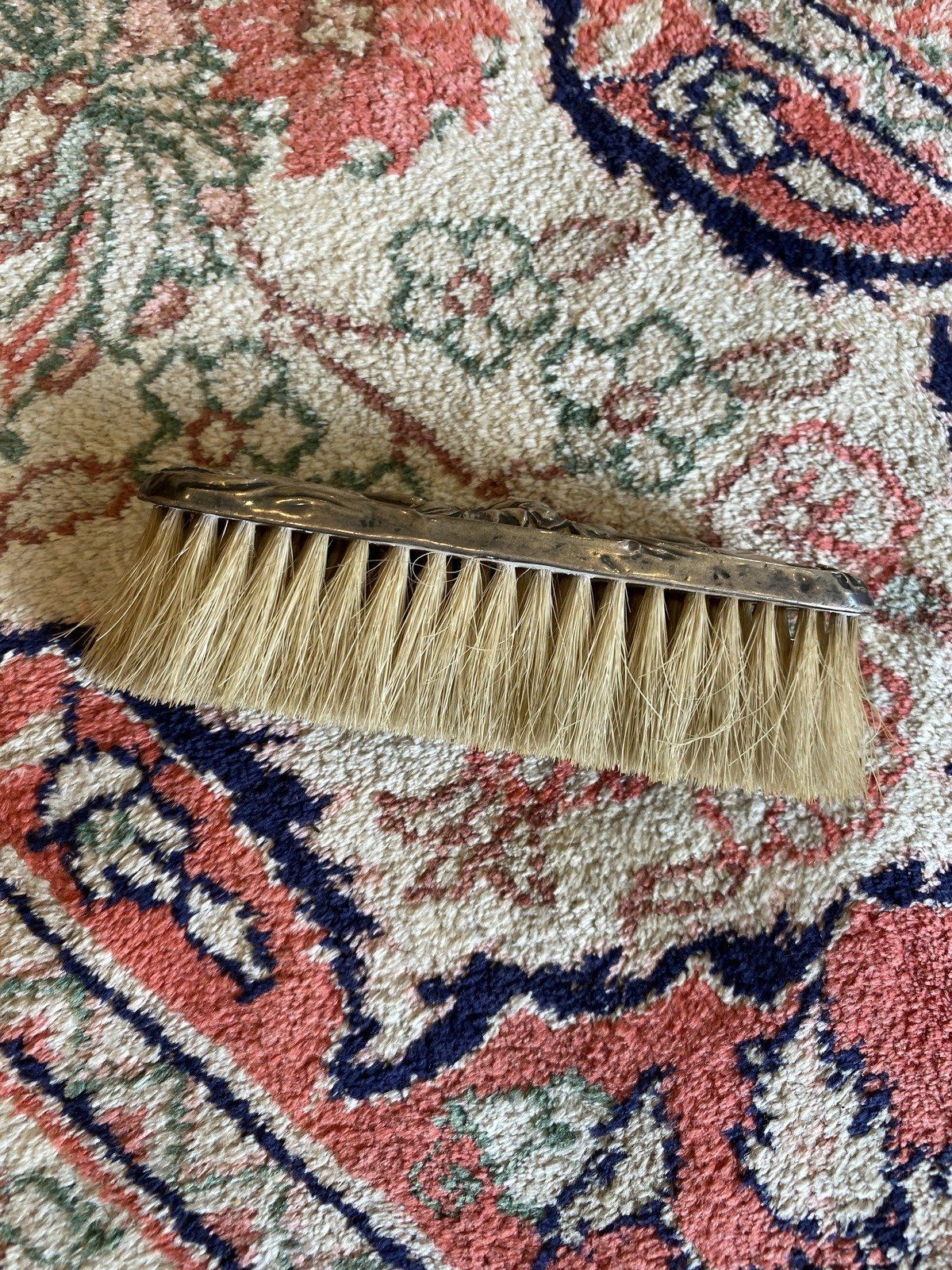 Antique Art Nouveau Floral Elongated Brush #586
