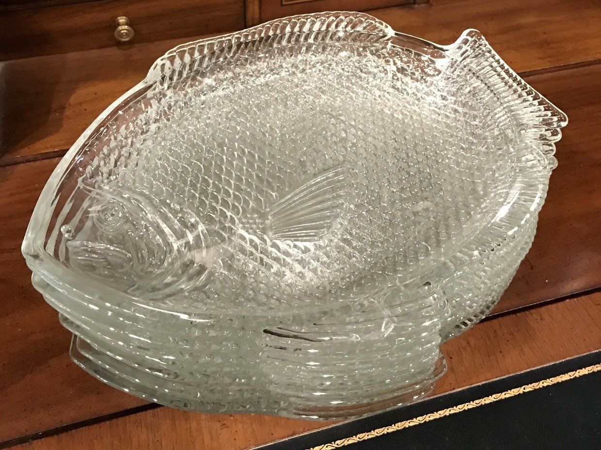 Fish Set 8 Glass Plates 2