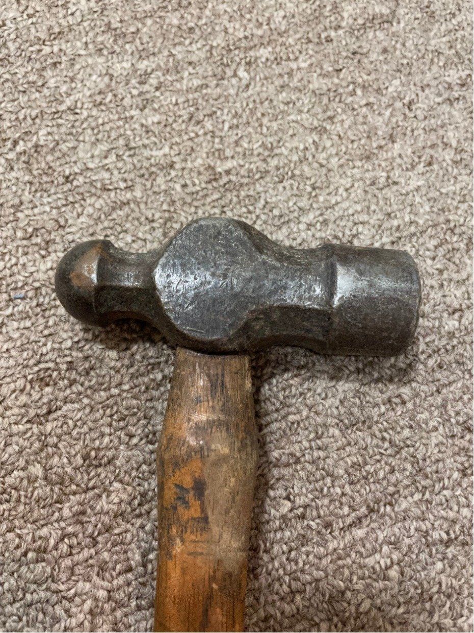 Vintage 14L Craftsman Wood Handle Ball Pein 3