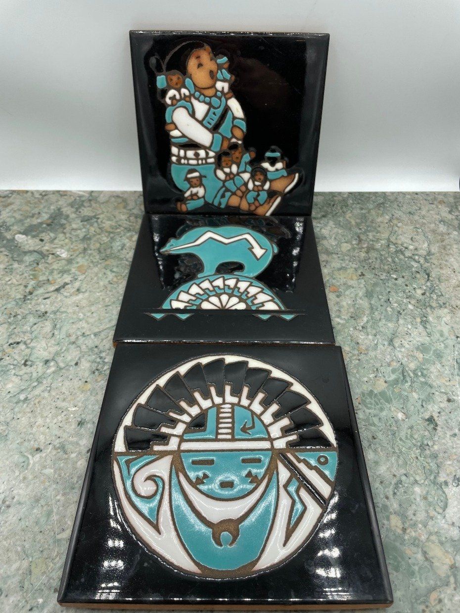 6x6 Mag Mor Studios Santa Fe Pottery Tiles 2