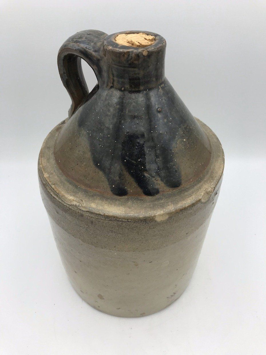 Antique Crock Jug w Great Coloration 2